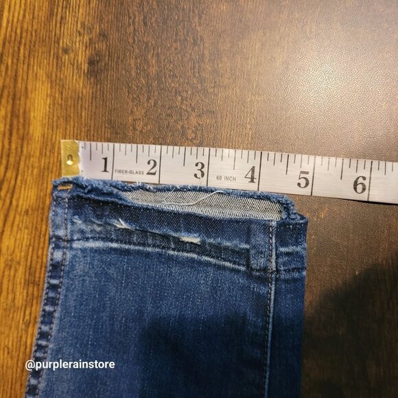 Madewell Jeans 30 Button Fly Skinny 10" High Rise Rosecliff Wash H6319 Stretch - Picture 11 of 12